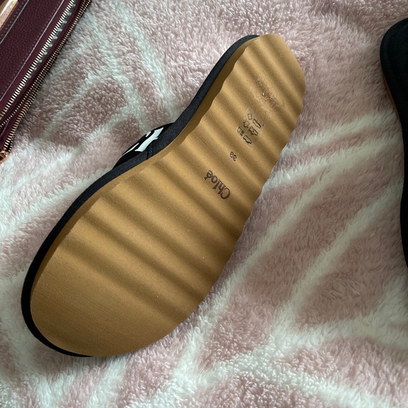 Chloe Shoes - Chloé black woody slippers
